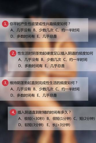 【性功能自测】10道题1分钟算出你的性能力!